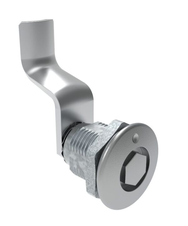 Southco Quarter-Turn Cam Latch, Bellcore 216, 44mm (1.73 in) Grip, Sealed, Zinc Alloy, Chrome Plated, Bright
