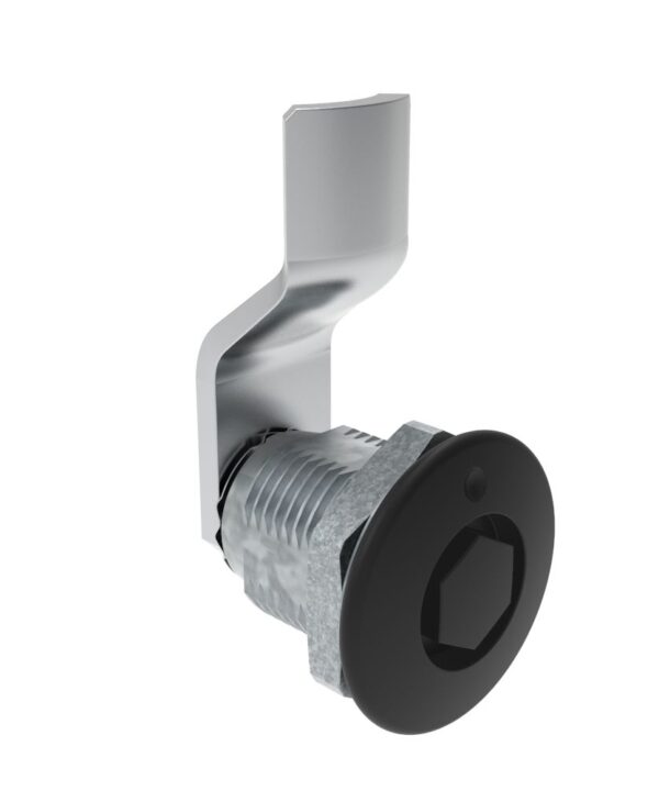 Southco Quarter-Turn Cam Latch, Bellcore 216, 10mm (.39 in) Grip, Not Sealed, Zinc Alloy, Powder Coat, Black