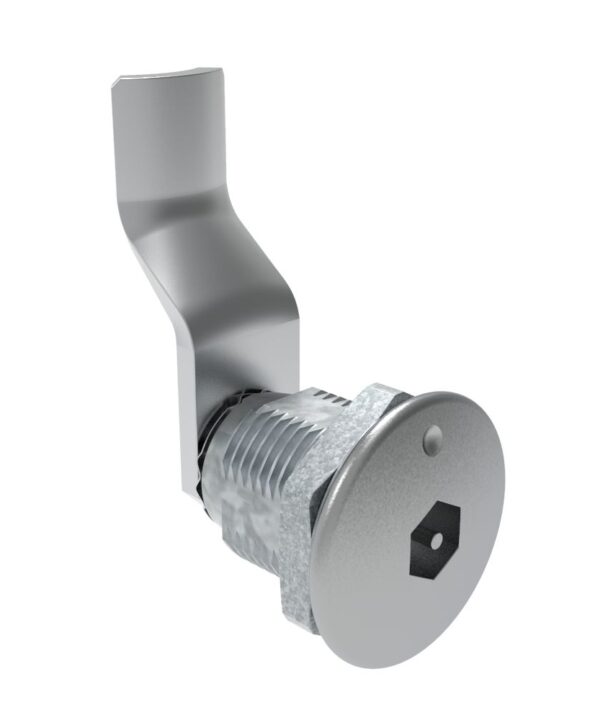 Southco Quarter-Turn Cam Latch, Bellcore Electronics, 34mm (1.34 in) Grip, Not Sealed, Zinc Alloy, Chrome Plated, Bright