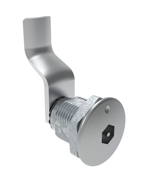 Southco Quarter-Turn Cam Latch, Bellcore Electronics, 38mm (1.50 in) Grip, Not Sealed, Zinc Alloy, Chrome Plated, Bright
