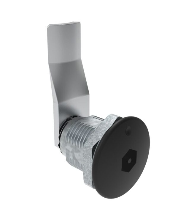 Southco Quarter-Turn Cam Latch, Bellcore Electronics, 26mm (1.02 in) Grip, Not Sealed, Zinc Alloy, Powder Coat, Black