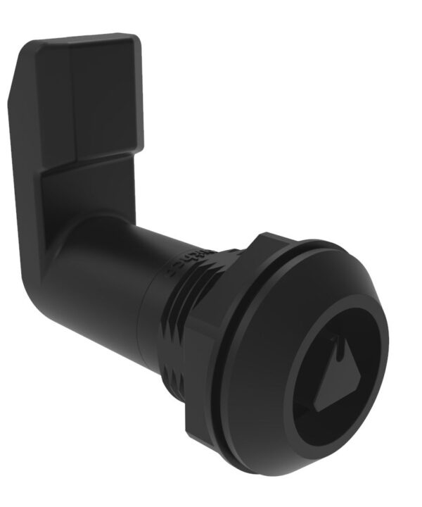 Southco Quarter-Turn Cam Latch, 8 mm Triangle, 36mm (1.42 in) Grip, Sealed, Nylon, Black