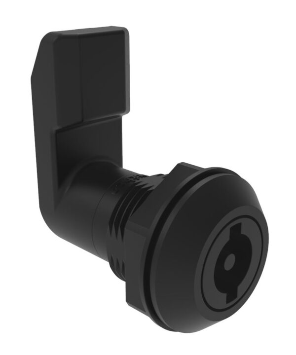 Southco Quarter-Turn Cam Latch, 3 mm Double Bitted Recess, 26mm (1.02 in) Grip, Sealed, Nylon, Black