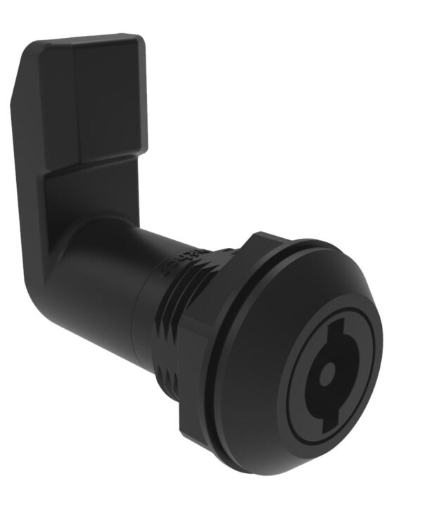 Southco Quarter-Turn Cam Latch, 3 mm Double Bitted Recess, 34mm (1.34 in) Grip, Sealed, Nylon, Black