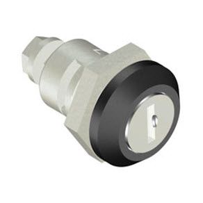 Southco Quarter-Turn Cam Latch, Key Locking, Without Cam, Not Sealed, Zinc Alloy, Powder Coat, Black