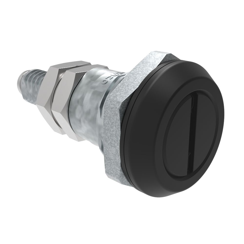 Southco Quarter-Turn Cam Latch, Adjustable, Slotted Reccess, Zinc Alloy, Chrome Plated, Bright