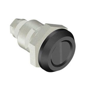 Southco Quarter-Turn Cam Latch, Slotted Recess, Spring-return Actuator, Sealed, Zinc Alloy, Powder Coat, Black