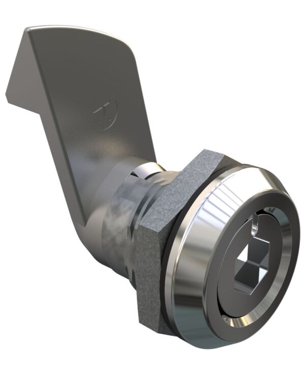 Southco Quarter-Turn Cam Latch, 8 mm Hex Recess, 23mm (.91 in) Grip, Sealed, Zinc Alloy, Chrome Plated, Bright