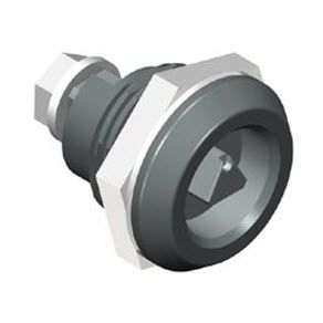Southco Quarter-Turn Cam Latch, 7 mm Triangle Recess, Without Cam, Sealed, Nylon, Black