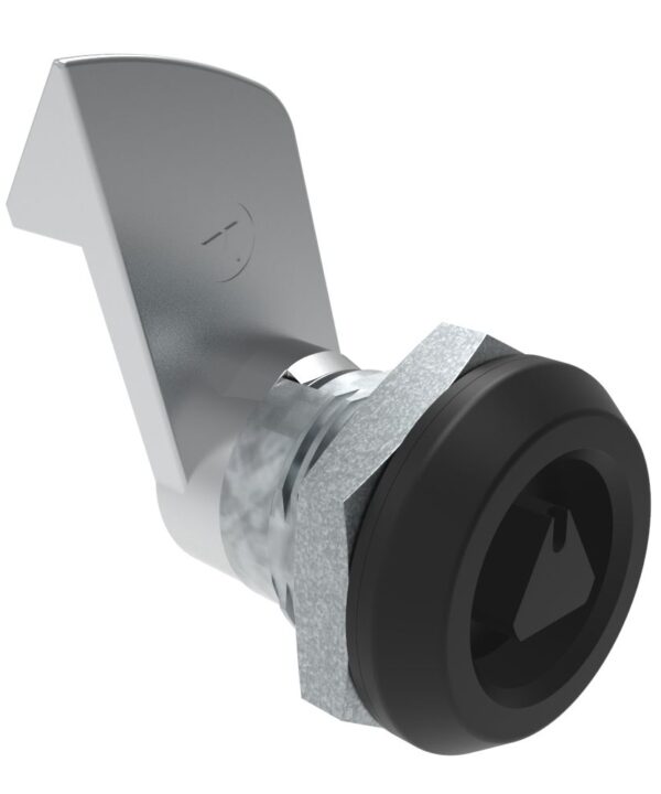 Southco Quarter-Turn Cam Latch, 8 mm Triangle Recess, 23mm (.91 in) Grip, Sealed, Zinc Alloy, Powder Coat, Black