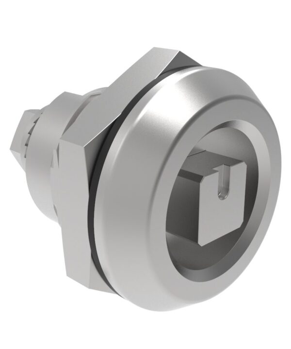 Southco Quarter-Turn Cam Latch, 8 mm Square, Without Cam, Sealed, Stainless Steel, Passivated, 0