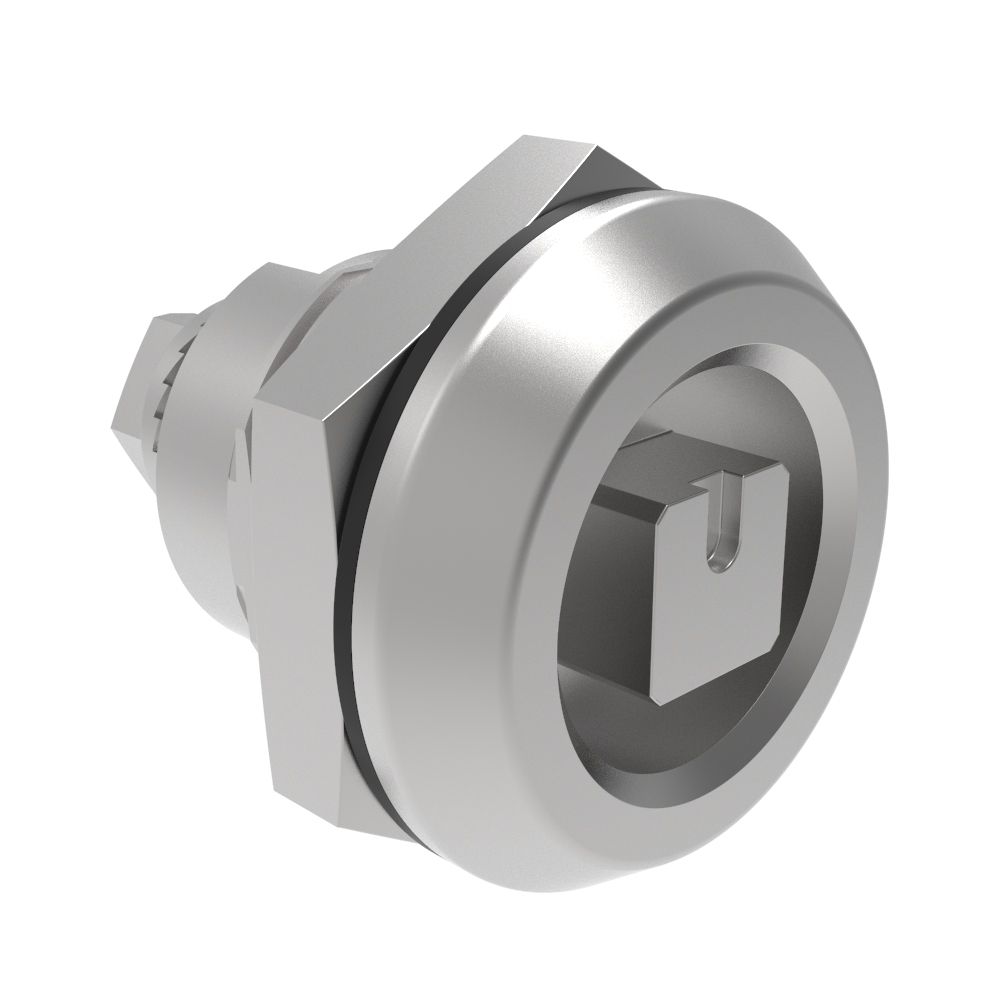 Southco Quarter-Turn Cam Latch, 8 mm Square, Without Cam, Sealed, Stainless Steel, Passivated, 0