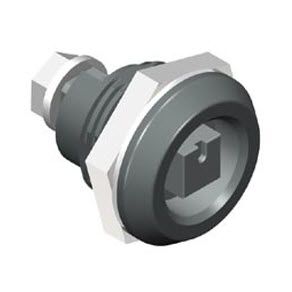 Southco Quarter-Turn Cam Latch, 8 mm Square, Without Cam, Sealed, Nylon, Black