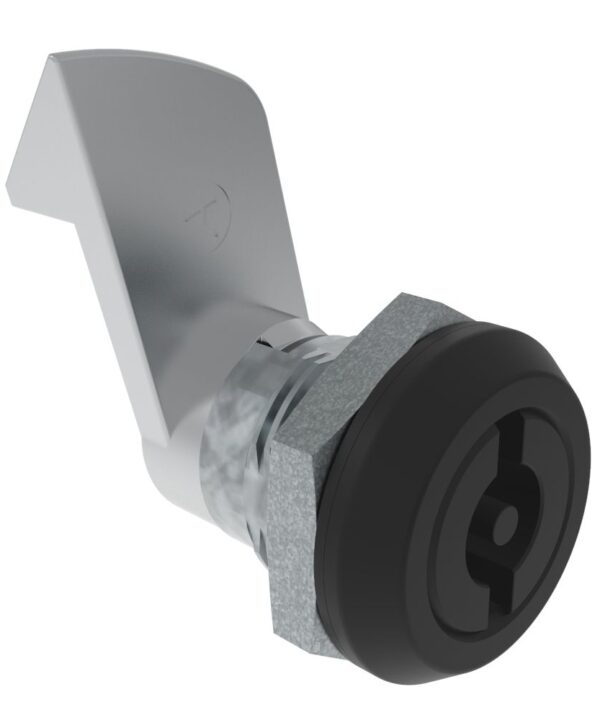 Southco Quarter-Turn Cam Latch, 3 mm Double Bitted Recess, 23mm (.91 in) Grip, Sealed, Zinc Alloy, Powder Coat, Black