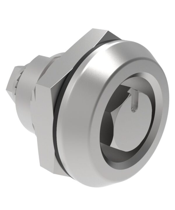 Southco Quarter-Turn Cam Latch, Bellcore 216, Without Cam, Sealed, Stainless Steel, Passivated, 0