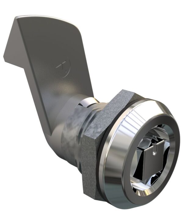 Southco Quarter-Turn Cam Latch, Railway Standard, 23mm (.91 in) Grip, Sealed, Zinc Alloy, Chrome Plated, Bright