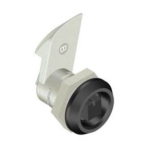 Southco Quarter-Turn Cam Latch, Railway Standard, 23mm (.91 in) Grip, Sealed, Zinc Alloy, Powder Coat, Black