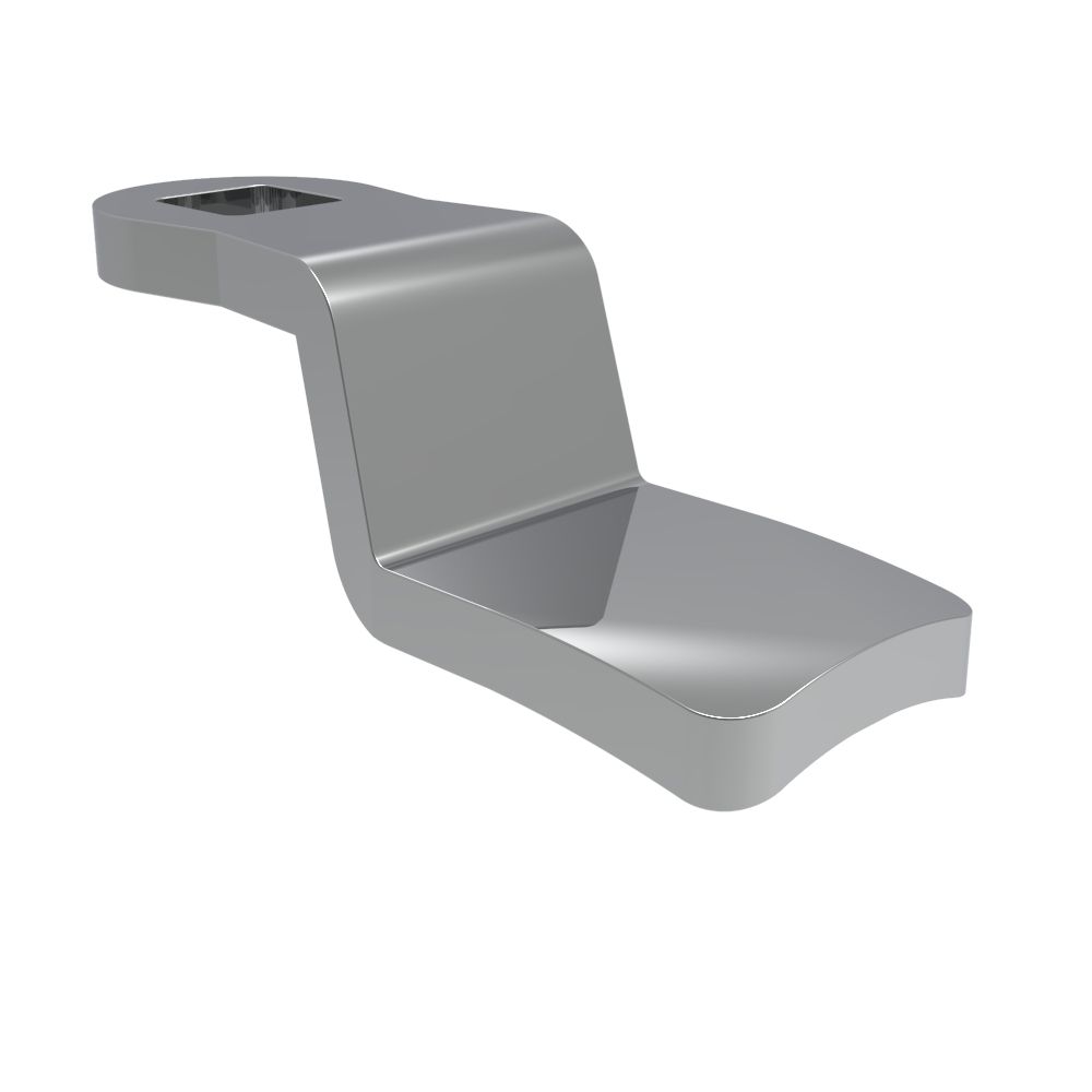 Southco Quarter-Turn Cam Latch Cam, Steel, Zinc Plate, Bright chromate