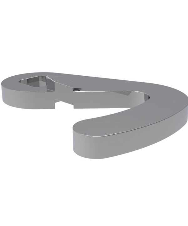 Southco Quarter-Turn Cam Latch Hook Cam, Steel, Zinc Plate, Bright chromate