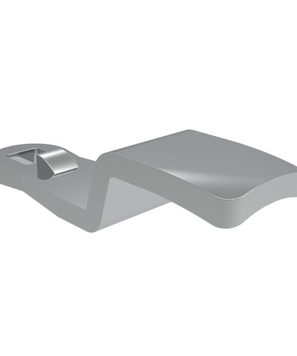 Southco Quarter-Turn Cam Latch Cam, 24.7mm (.97 in) Grip, Zinc Alloy, Chrome Plated