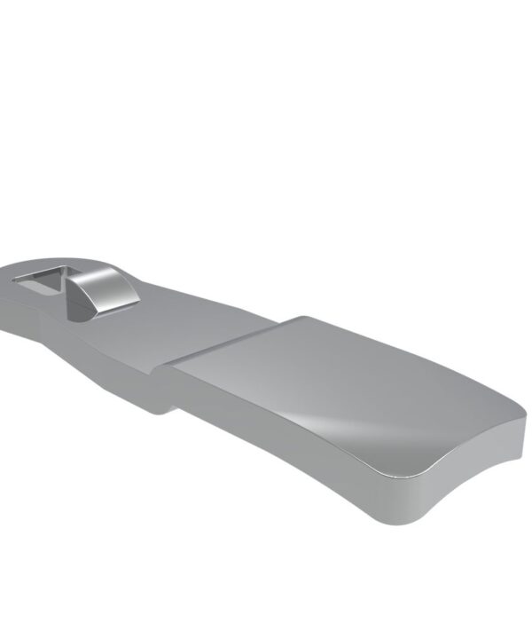 Southco Quarter-Turn Cam Latch Cam, 34.7mm (1.37 in) Grip, Zinc Alloy, Chrome Plated