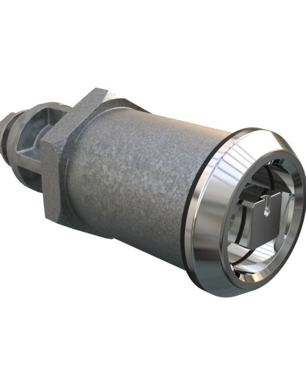 Southco Quarter-Turn Cam Latch, 8mm Square, Without Cam, Sealed, Zinc Alloy, Chrome Plated, Bright