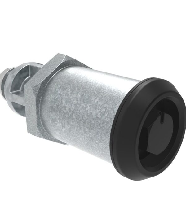 Southco Quarter-Turn Cam Latch, Bellcore 216, Without Cam, Sealed, Zinc Alloy, Powder Coat, Black