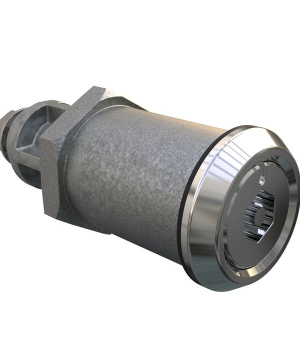 Southco Quarter-Turn Cam Latch, Bellcore Electronics, Without Cam, Sealed, Zinc Alloy, Chrome Plated, Bright
