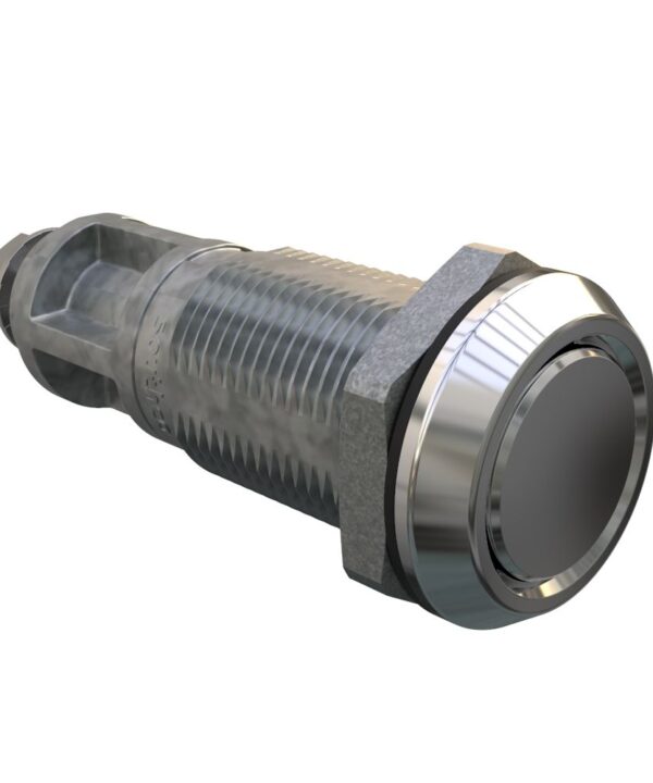 Southco Quarter-Turn Cam Latch, No Recess, Without Cam, Sealed, Zinc Alloy, Chrome Plated, Bright