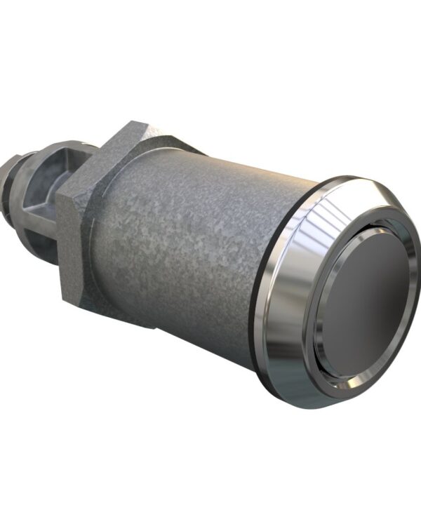 Southco Quarter-Turn Cam Latch, No Recess, Without Cam, Sealed, Zinc Alloy, Chrome Plated, Bright