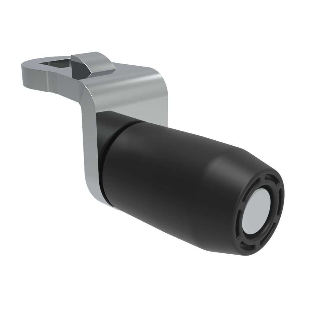 Southco Quarter-Turn Cam Latch Roller Cam, Steel, Zinc Plate, Bright Chromate