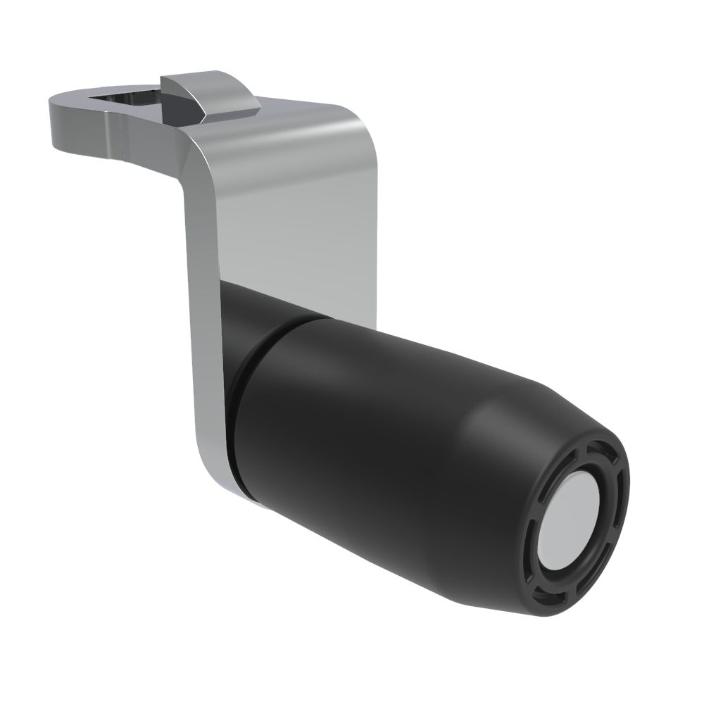Southco Quarter-Turn Cam Latch Roller Cam, Steel, Zinc Plate, Bright Chromate