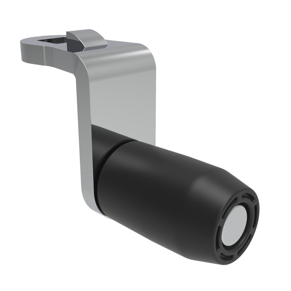 Southco Quarter-Turn Cam Latch Roller Cam, Steel, Zinc Plate, Bright Chromate