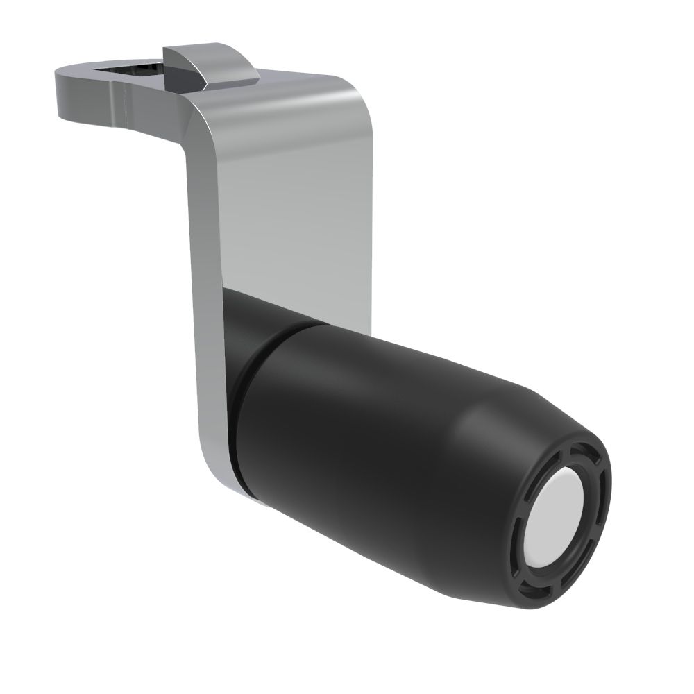 Southco Quarter-Turn Cam Latch Roller Cam, Steel, Zinc Plate, Bright Chromate
