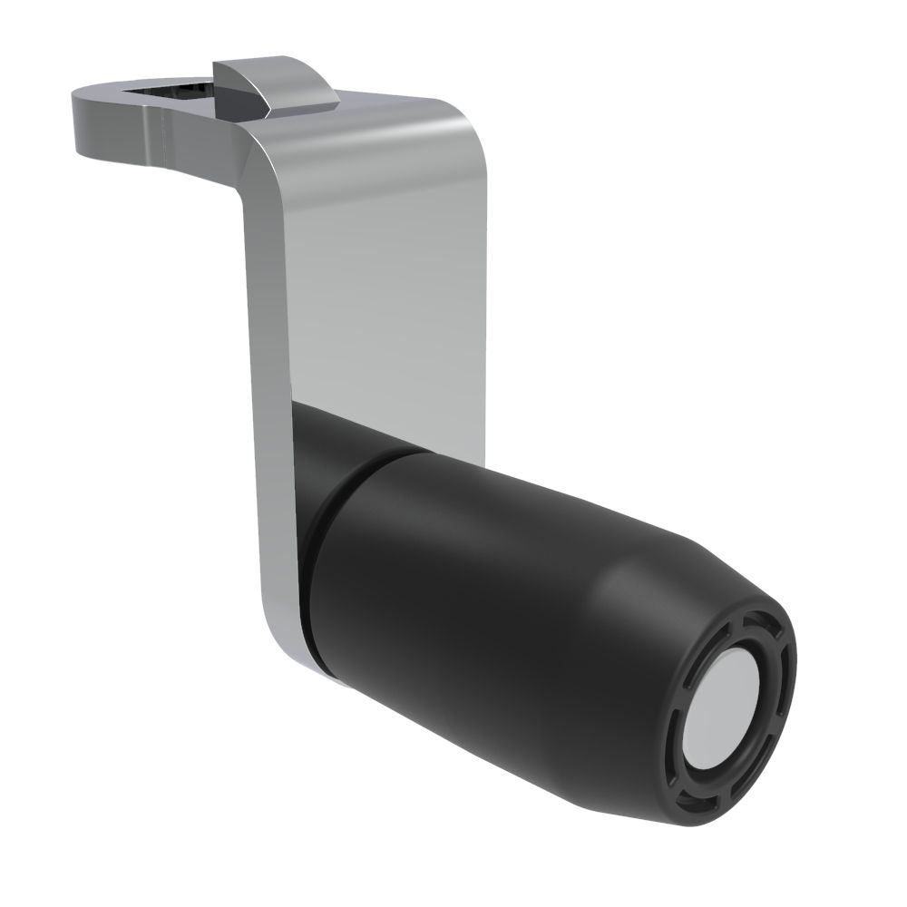 Southco Quarter-Turn Cam Latch Roller Cam, Steel, Zinc Plate, Bright Chromate