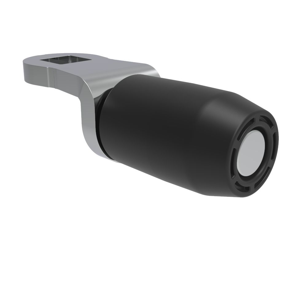 Southco Quarter-Turn Cam Latch Roller Cam, Steel, Zinc Plate, Bright Chromate