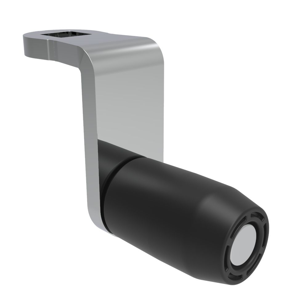 Southco Quarter-Turn Cam Latch Roller Cam, Steel, Zinc Plate, Bright Chromate