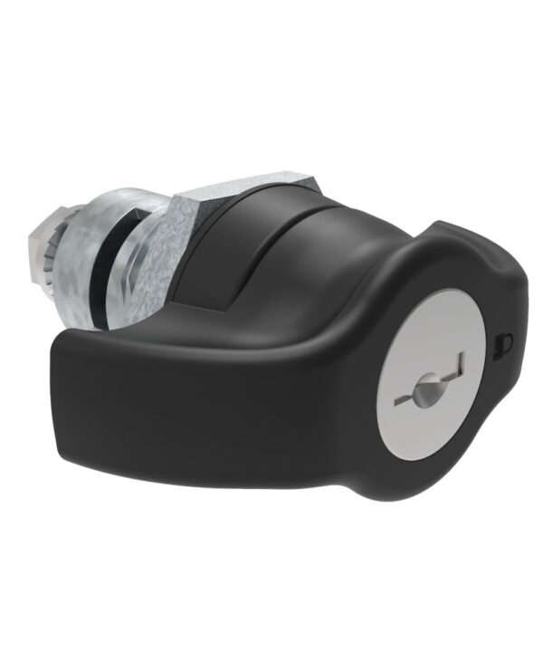 Southco Quarter-Turn Cam Latch, Key Locking (CH751) Wing, Spring-return Actuator, Not Sealed, Zinc Alloy, Powder Coat, Black