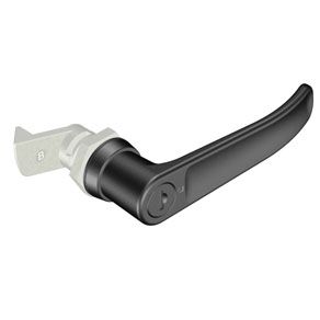 Southco Quarter-Turn Cam Latch, Key Locking (CH751) L-handle, 23mm (.91 in) Grip, Not Sealed, Zinc Alloy, Chrome Plated, Bright
