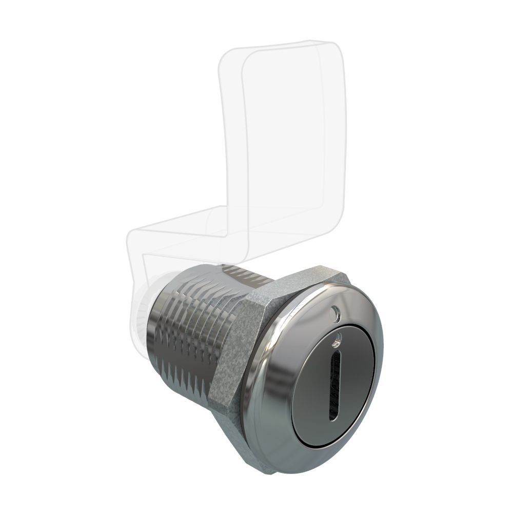 Southco Quarter Turn Compression Latch, Standard Size , Slotted Recess, Zinc Alloy, Chrome Plated, Bright