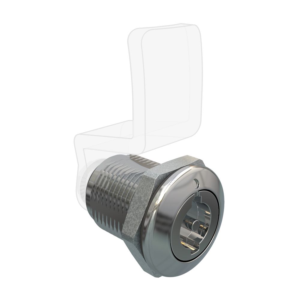 Southco Quarter Turn Compression Latch, Standard Size , 3mm (.11) Double bit, Zinc Alloy, Chrome Plated, Bright