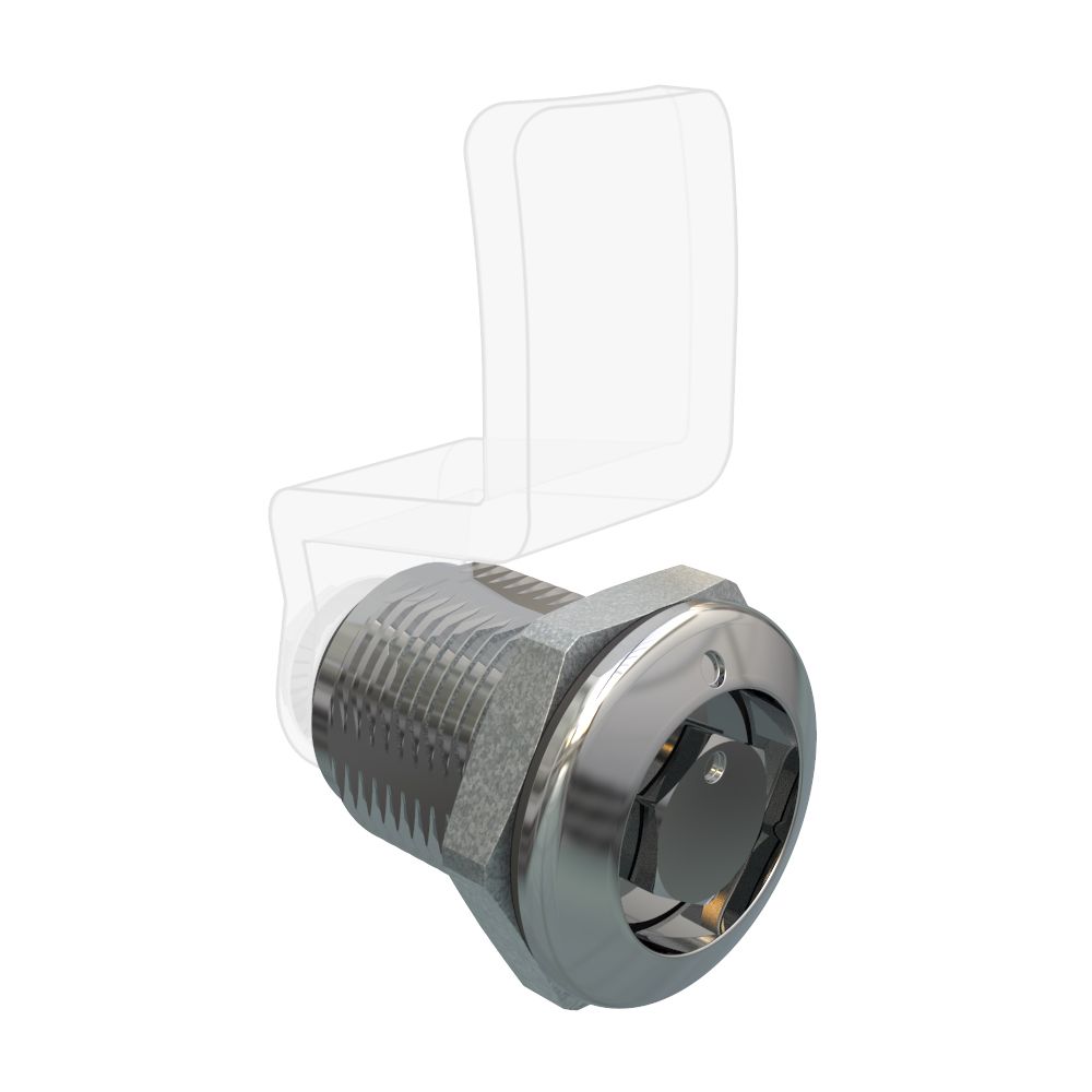 Southco Quarter Turn Compression Latch, Standard Size , Bellcore 216, Zinc Alloy, Chrome Plated, Bright
