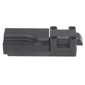 Southco Electronic Slide Bolt, Front Mount, Top Bolt Position, 12 Volts, Plastic, Black
