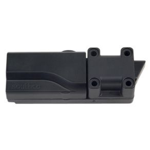Southco Electronic Slide Bolt, Side Mount, Top Bolt Position, 24 Volts, Plastic, Black