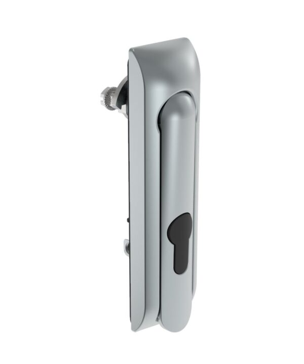 Southco Swinghandle Latch, Without Padlock Hasp, Use with Linear Actuator, Non-Locking with detent, Non-Sealed, Zinc Alloy, Satin Chrome Plated