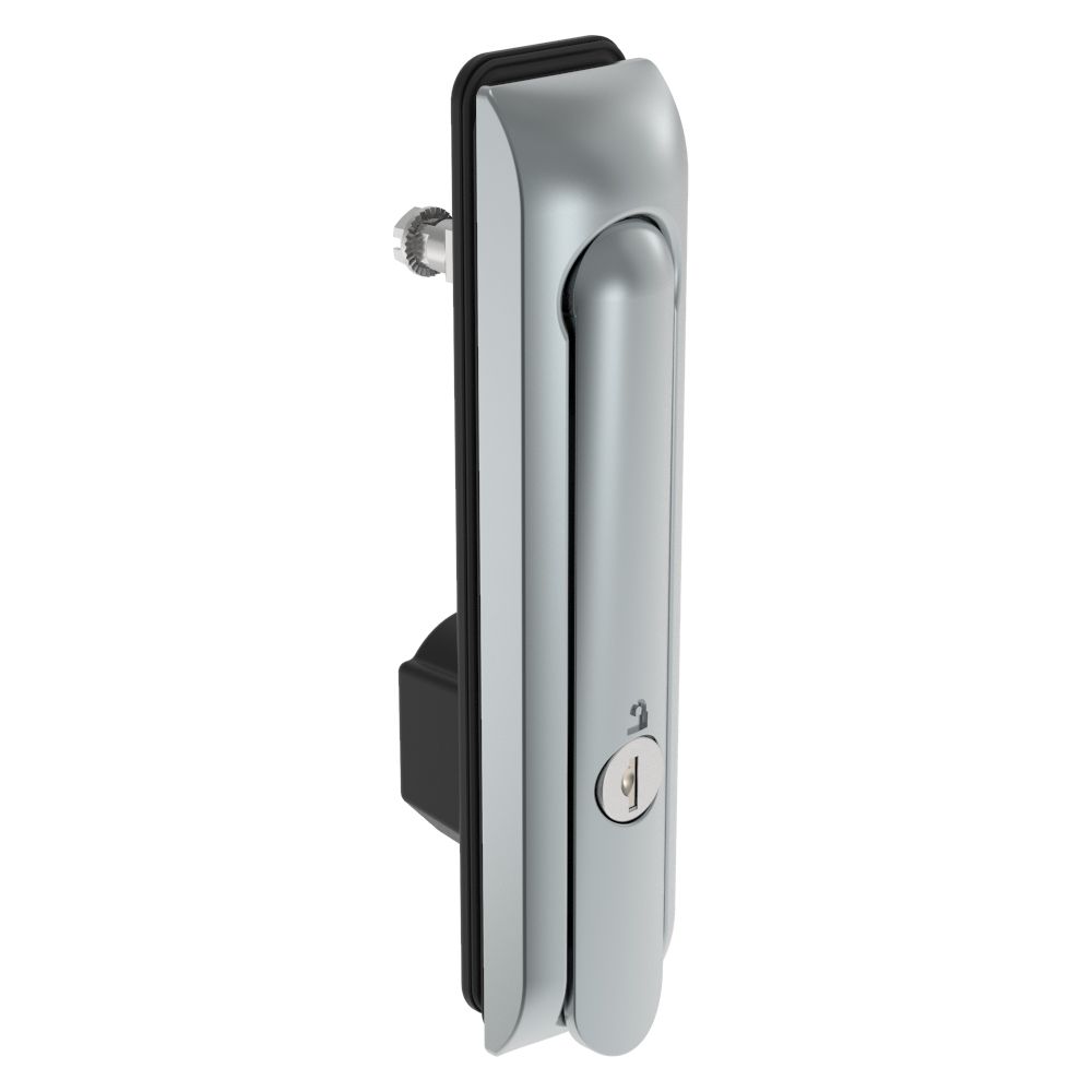 Southco Swinghandle Latch, Large Size - 150 mm (5.9 in), Without Padlock Hasp, Use with Linear Actuator, CH 751 Key (2 Keys Included), Sealed, Zinc Alloy, Satin Chrome Plated