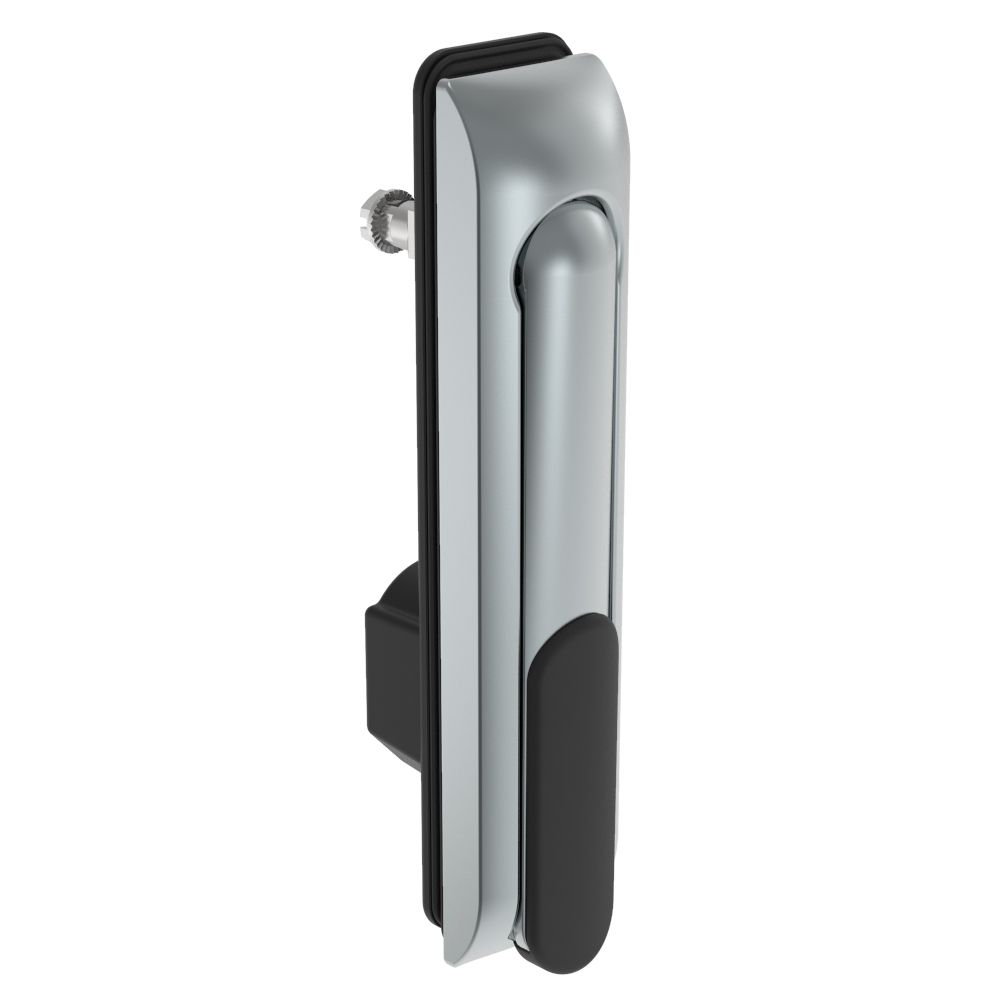 Southco Swinghandle Latch, Large Size - 150 mm (5.9 in), Without Padlock Hasp, Use with Linear Actuator, CH 333 Key DIN, Sealed, Zinc Alloy, Satin Chrome Plated