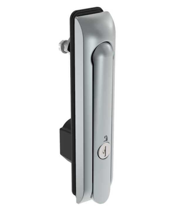 Southco Swinghandle Latch, Large Size - 150 mm (5.9 in), Without Padlock Hasp, Use with Linear Actuator, CH 751 Key (2 Keys Included), Sealed, Zinc Alloy, Satin Chrome Plated