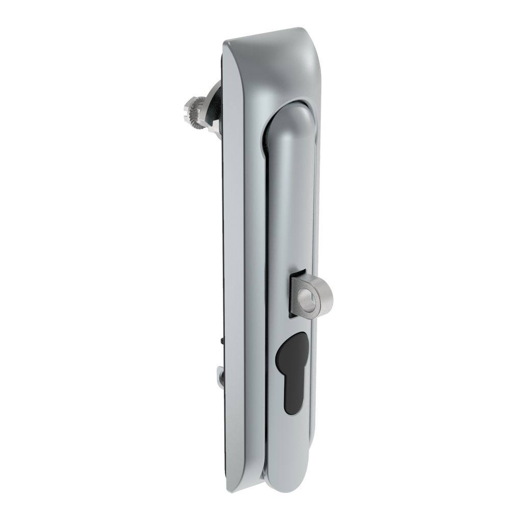 Southco Swinghandle Latch, Large Size - 150 mm (5.9 in), With Padlock Hasp, Use with Linear Actuator or as Single Point Latch, Non-Locking with detent, Non-Sealed, Zinc Alloy, Satin Chrome Plated