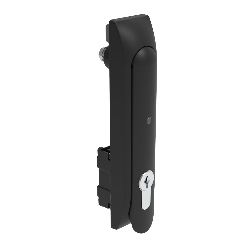 Southco Swinghandle Latch, Large Size - 150 mm (5.9 in), Lock/Unlock Handle, Use with Linear Actuator or as Single Point Latch, CH 300 Key DIN, Non-Sealed, Glass filled Nylon, Black